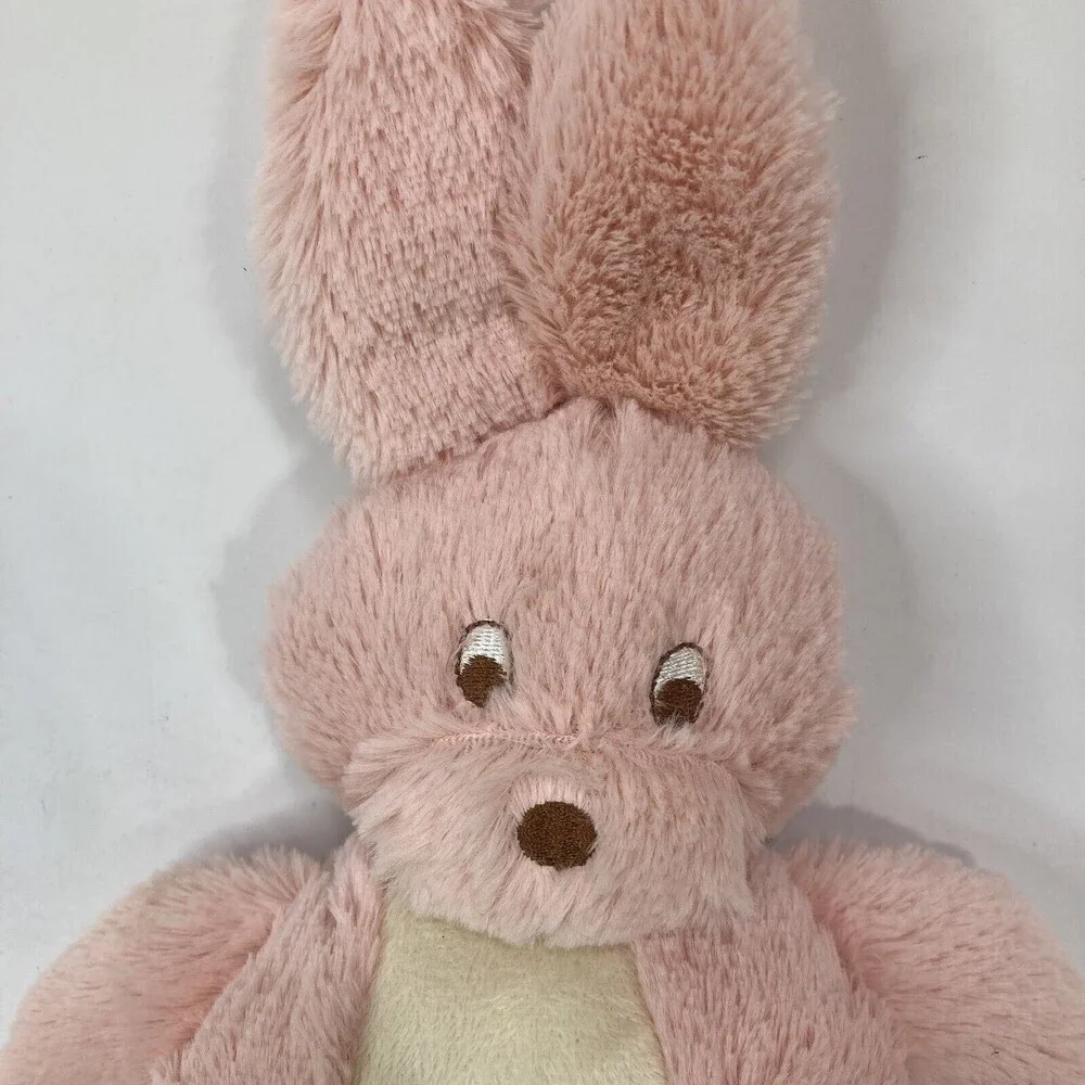 VINTAGE Elite Pet Squeaking Plush Stuffed‎ Toy Pink Easter Rabbit Long Ear 17 in